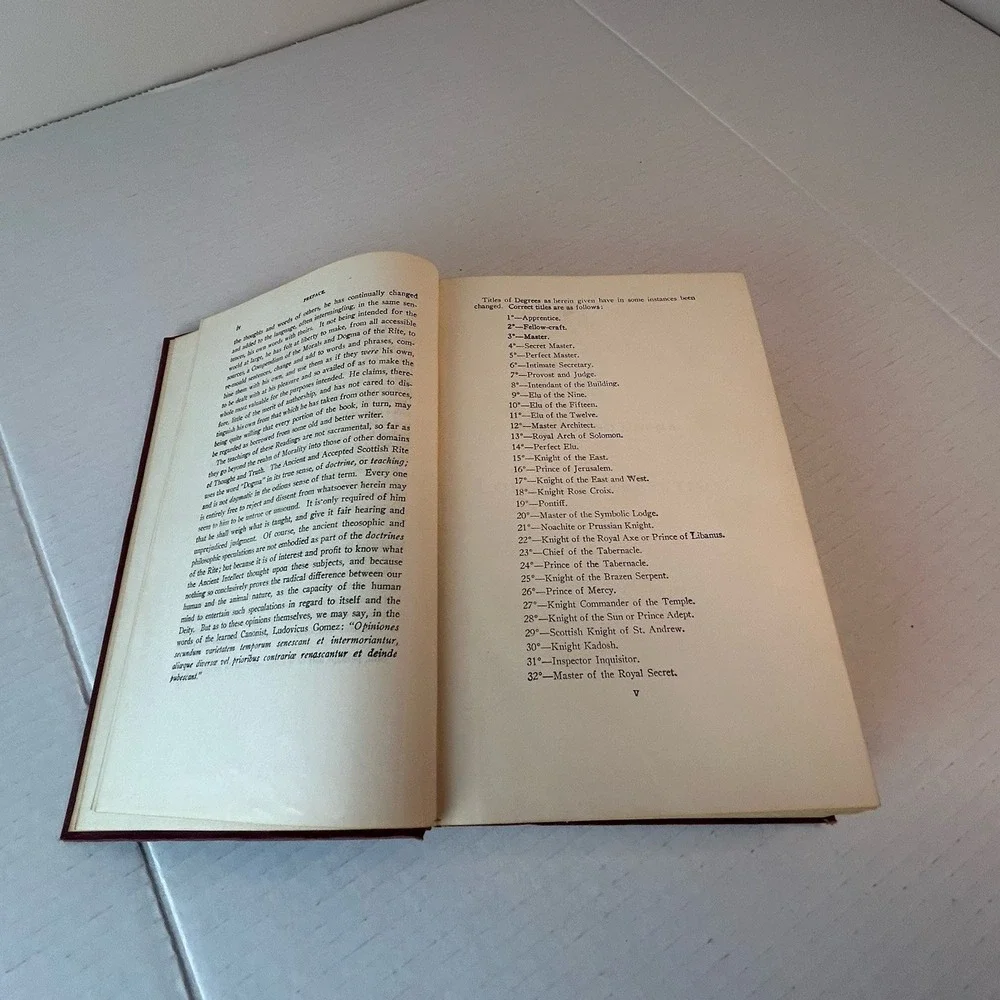 Morals and Dogma Ancient Accepted Scottish‎ Rite Freemasonry 1950 / 1956 Reprint